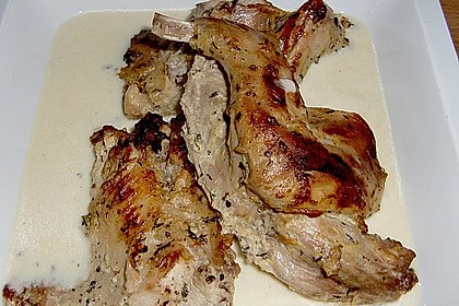 Kaninchen mit Senfsauce 3