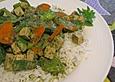 Gr&uuml;nes Tofu - Curry