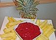 Ananas - Fritten mit Himbeer - Ketchup