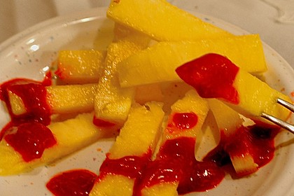 Ananas - Fritten mit Himbeer - Ketchup 1