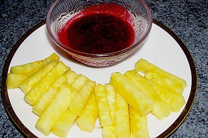 Ananas - Fritten mit Himbeer - Ketchup 2