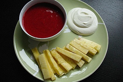 Ananas - Fritten mit Himbeer - Ketchup 3