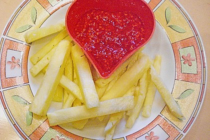 Ananas - Fritten mit Himbeer - Ketchup 4