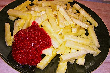 Ananas - Fritten mit Himbeer - Ketchup 5