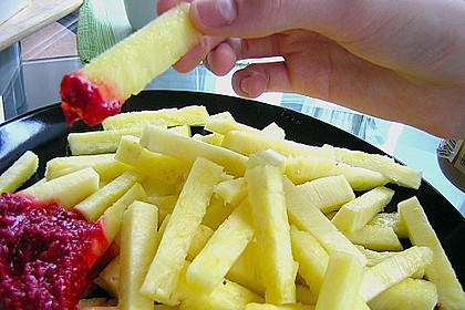 Ananas - Fritten mit Himbeer - Ketchup 7