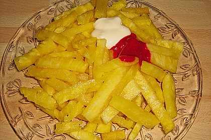 Ananas - Fritten mit Himbeer - Ketchup 8