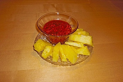 Ananas - Fritten mit Himbeer - Ketchup 10