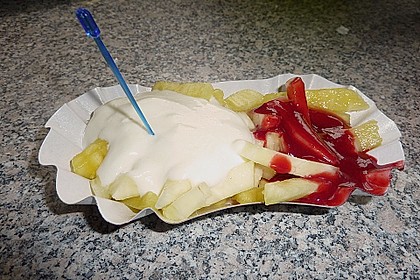 Ananas - Fritten mit Himbeer - Ketchup 11