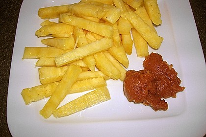 Ananas - Fritten mit Himbeer - Ketchup 14