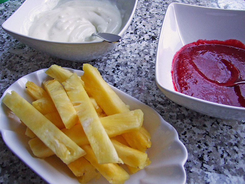 Ananas - Fritten mit Himbeer - Ketchup (Rezept mit Bild) | Chefkoch.de