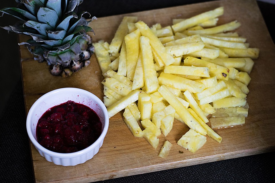 Ananas - Fritten mit Himbeer - Ketchup (Rezept mit Bild) | Chefkoch.de