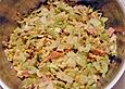 Eisbergsalat mit H&auml;hnchen und Mais