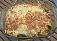 &Uuml;berbackener Pfannkuchen mit Spinat - Karotten - F&uuml;llung