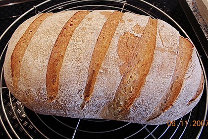 Herzhaftes Weizenmischbrot ohne Sauerteig