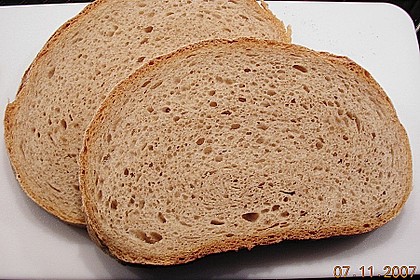 Herzhaftes Weizenmischbrot ohne Sauerteig 1