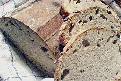 Herzhaftes Weizenmischbrot ohne Sauerteig 2