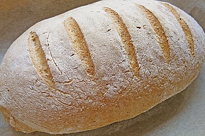 Herzhaftes Weizenmischbrot ohne Sauerteig 8