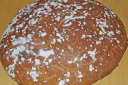Herzhaftes Weizenmischbrot ohne Sauerteig 11