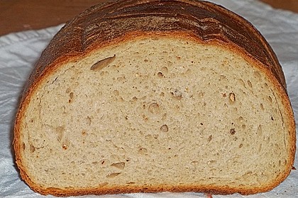Herzhaftes Weizenmischbrot ohne Sauerteig 18