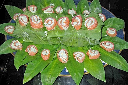 B&auml;rlauch - Frischk&auml;se - Lachs - Terrine