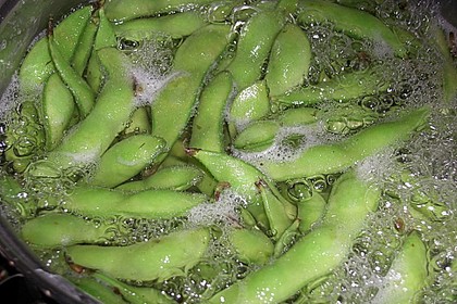 Edamame - gr&uuml;ne Sojabohnen