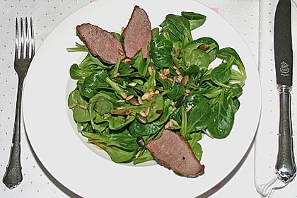 Feldsalat mit lauwarmer Entenbrust 8
