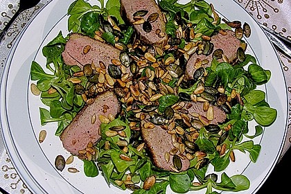 Feldsalat mit lauwarmer Entenbrust 9