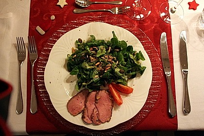 Feldsalat mit lauwarmer Entenbrust 5