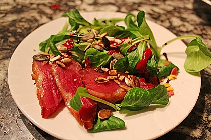 Feldsalat mit lauwarmer Entenbrust 7