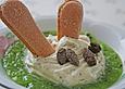Mascarpone - Creme auf Kiwispiegel
