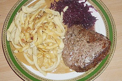 H&uuml;ftsteak in einer feinen Cognac - Sahne - So&szlig;e 1