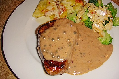 H&uuml;ftsteak in einer feinen Cognac - Sahne - So&szlig;e 2