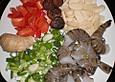 Annettes Asia - Pfanne mit Scampis und Kokosmilch