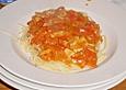 Nudeln mit scharfer Puten - Paprika - Sauce