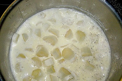 Spargel - Panna Cotta mit K&auml;se - Schinken - Crackern 1