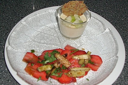 Spargel - Panna Cotta mit K&auml;se - Schinken - Crackern 6