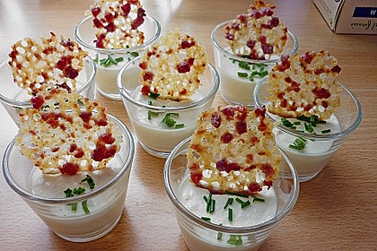 Spargel - Panna Cotta mit K&auml;se - Schinken - Crackern 9