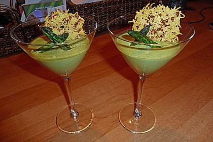 Spargel - Panna Cotta mit K&auml;se - Schinken - Crackern 11