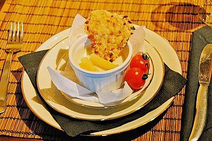 Spargel - Panna Cotta mit K&auml;se - Schinken - Crackern 14