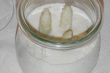 Spargel - Panna Cotta mit K&auml;se - Schinken - Crackern 18