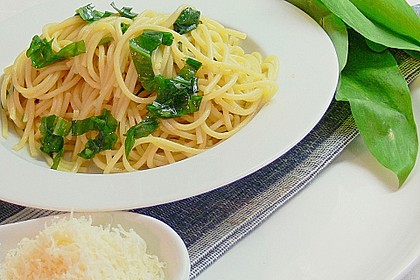 Spaghetti mit Bärlauch 6