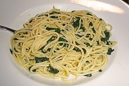 Spaghetti mit Bärlauch 16