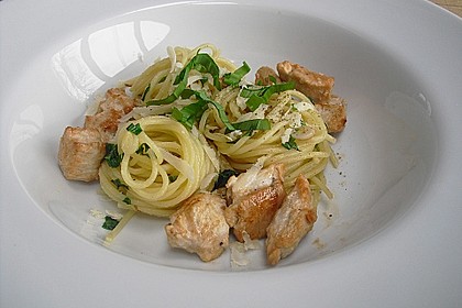 Spaghetti mit Bärlauch 7