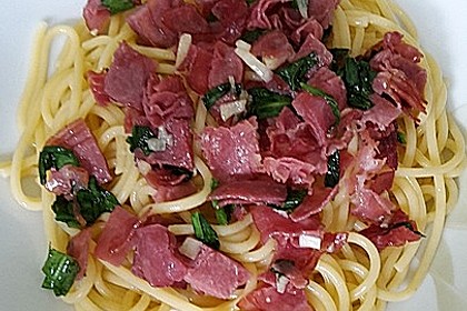 Spaghetti mit Bärlauch 20