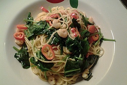 Spaghetti mit Bärlauch 17