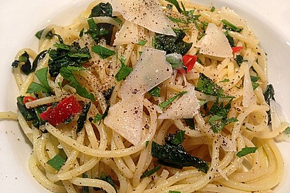 Spaghetti mit Bärlauch 5
