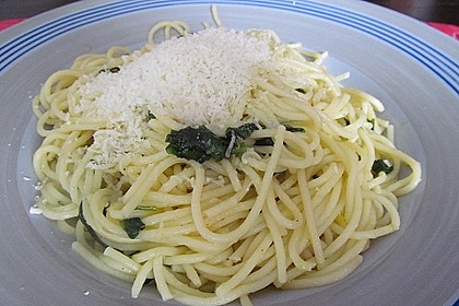 Spaghetti mit Bärlauch 10