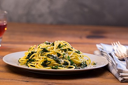 Spaghetti mit Bärlauch 8