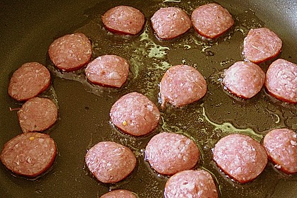Westf&auml;lische Mettwurst - Pfannekuchen mit Salat 1