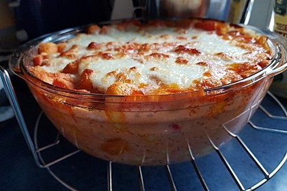 Gnocchi aus dem Ofen in Paprika - Tomaten - Sauce